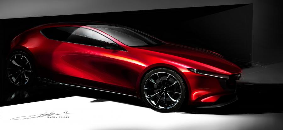 Эскиз Mazda Kai Concept 2017 года  (фото 20 из 26)